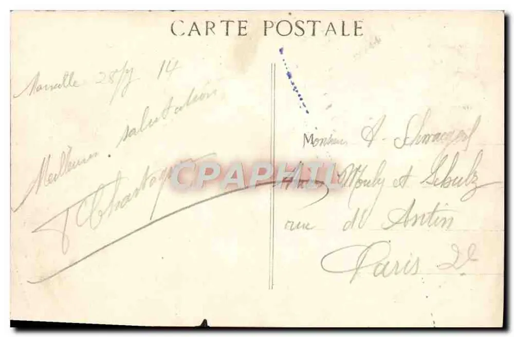 Marselha — O Castelo de If — PB - Verso