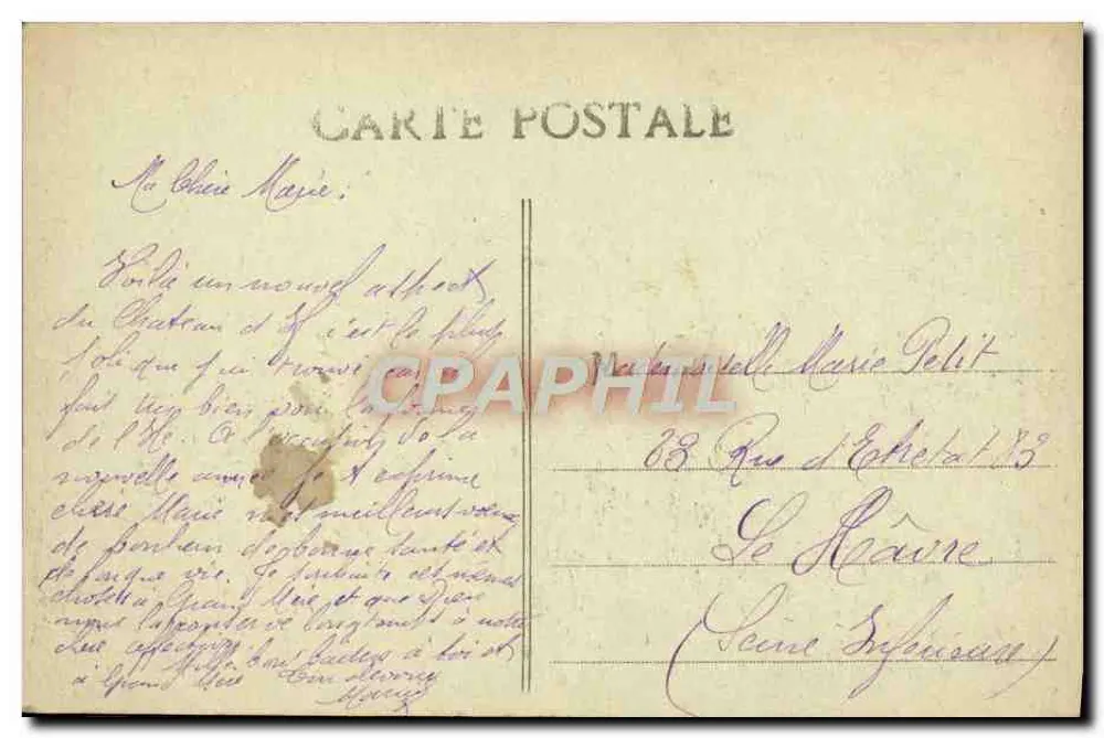 Marselha — Castelo de If — E.L. — Editor E.L. n°10 - Verso