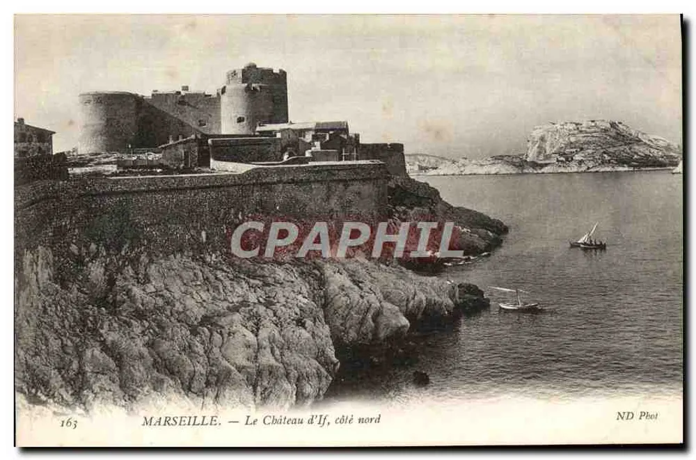 Marseille — O Castelo de If, lado norte — ND Phot, n° 163 - Frente