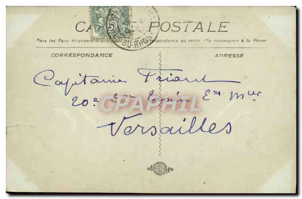 Marseille - Castelo de If. Embarcadouro — Bilhete postal antigo n°1776, editor não identificado - Verso