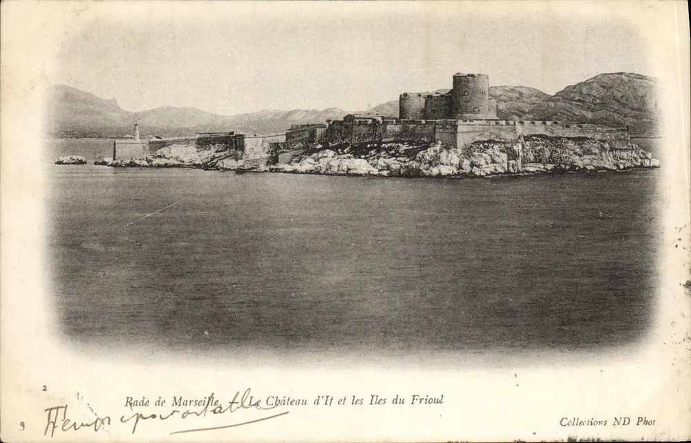 Hafen von Marseille — Schloss If und die Inseln Frioul — Sammlung ND Phot - Vorderseite