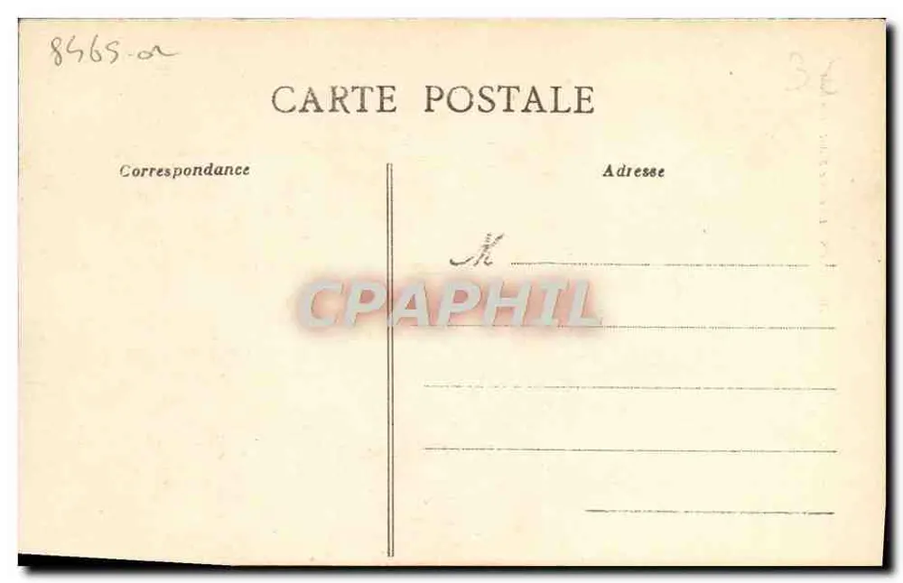 CAEN - O antigo São Etienne — editor desconhecido, n° de série 138 - Verso