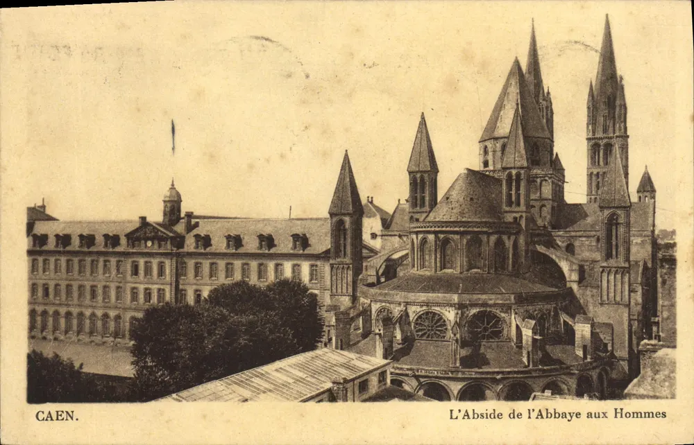 Caen — A Abside da Abadia dos Homens — Editor não identificado - Frente
