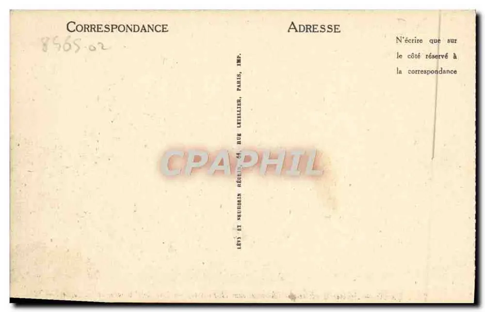 Caen — Igreja de São Etienne (Abadia dos Homens) — Lado da Abside e o Liceu — ND - Verso