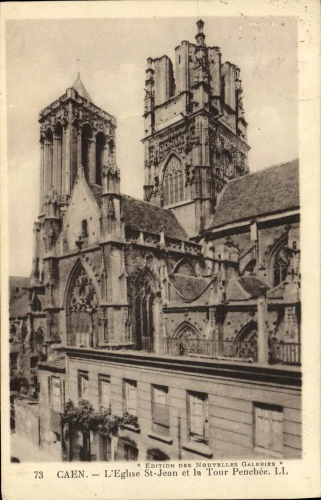 Caen — Die Kirche Saint-Jean und die Leaning Tower — Edition der Nouvelles Galeries, n°73 - Vorderseite