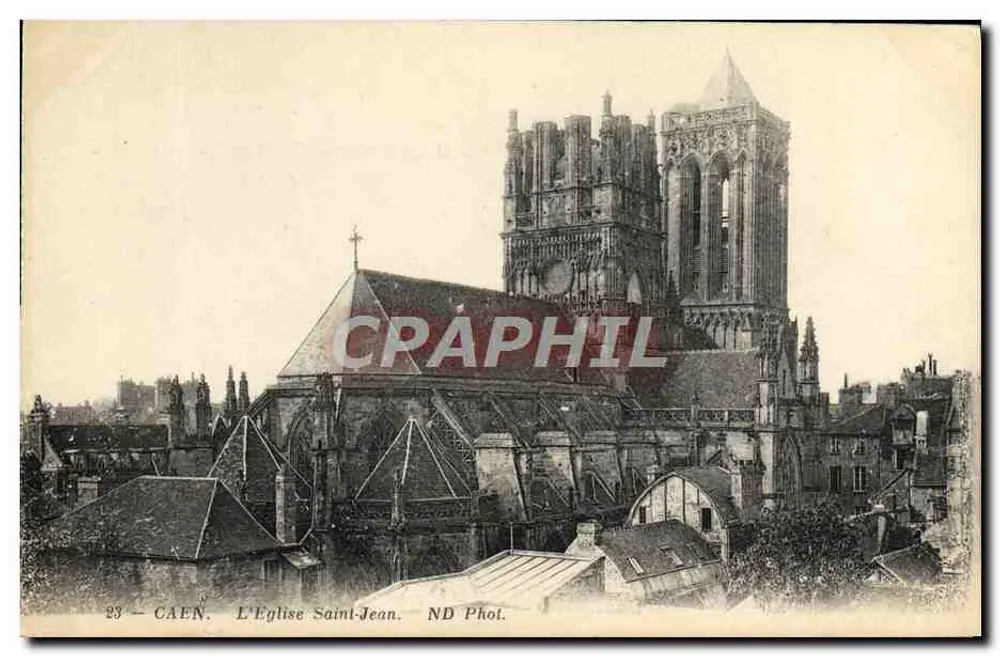 Caen — A Igreja de São João — ND Phot. - Frente