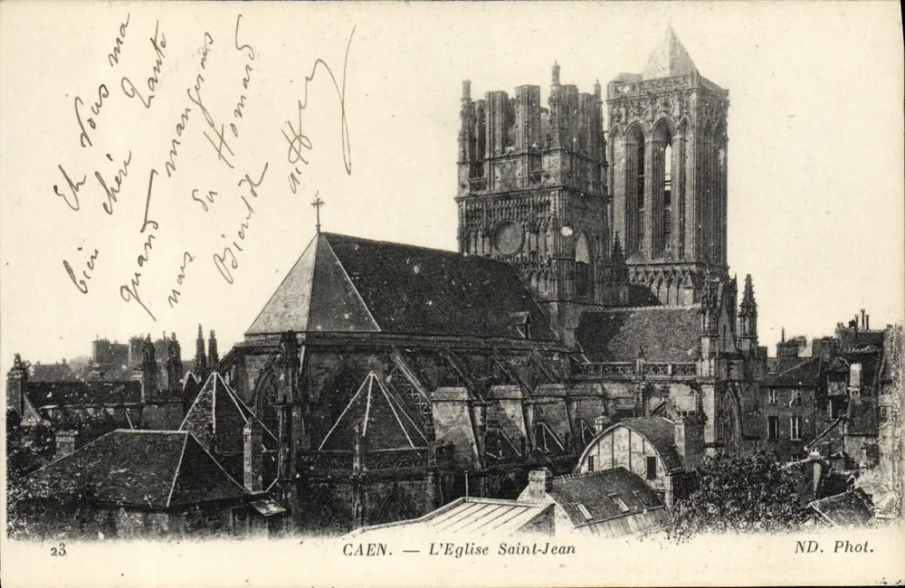 CAEN — A Igreja de São João — ND. Fot. - Frente