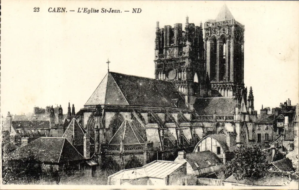 Caen — A Igreja de São João — ND - Frente