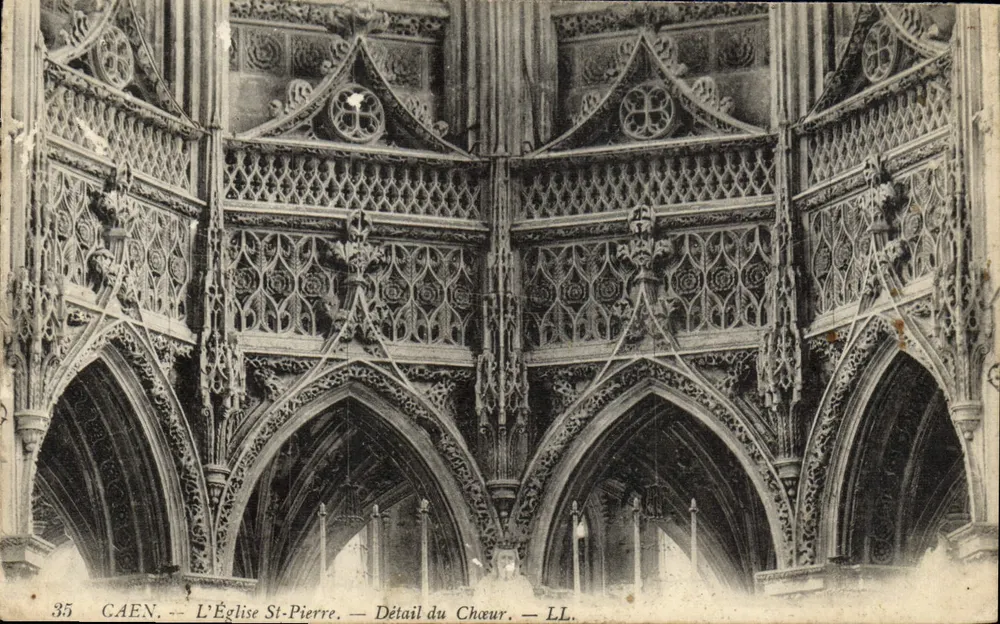 Caen — Die Kirche St-Pierre — Detail des Chors — LL. n°35 - Vorderseite