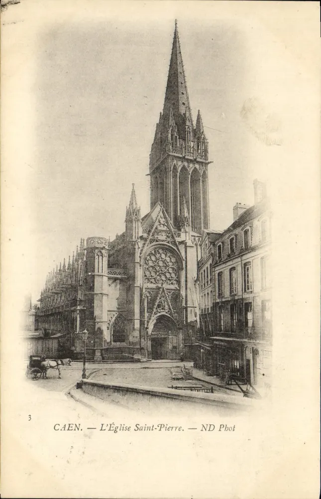 Caen — A Igreja de São Pedro — ND Phot - Frente