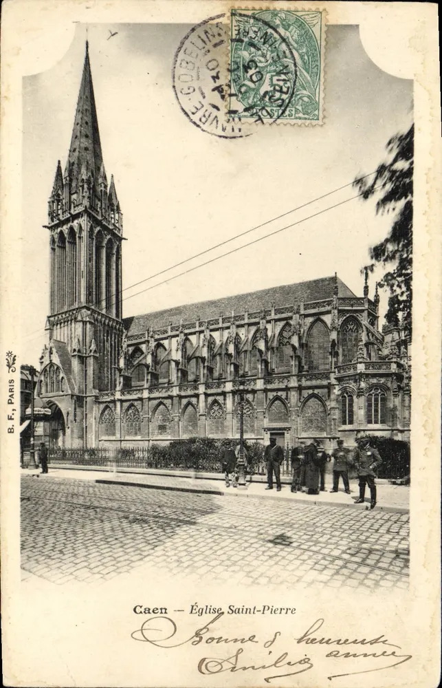 Caen — Église Saint-Pierre — B. F., Paris - Frente