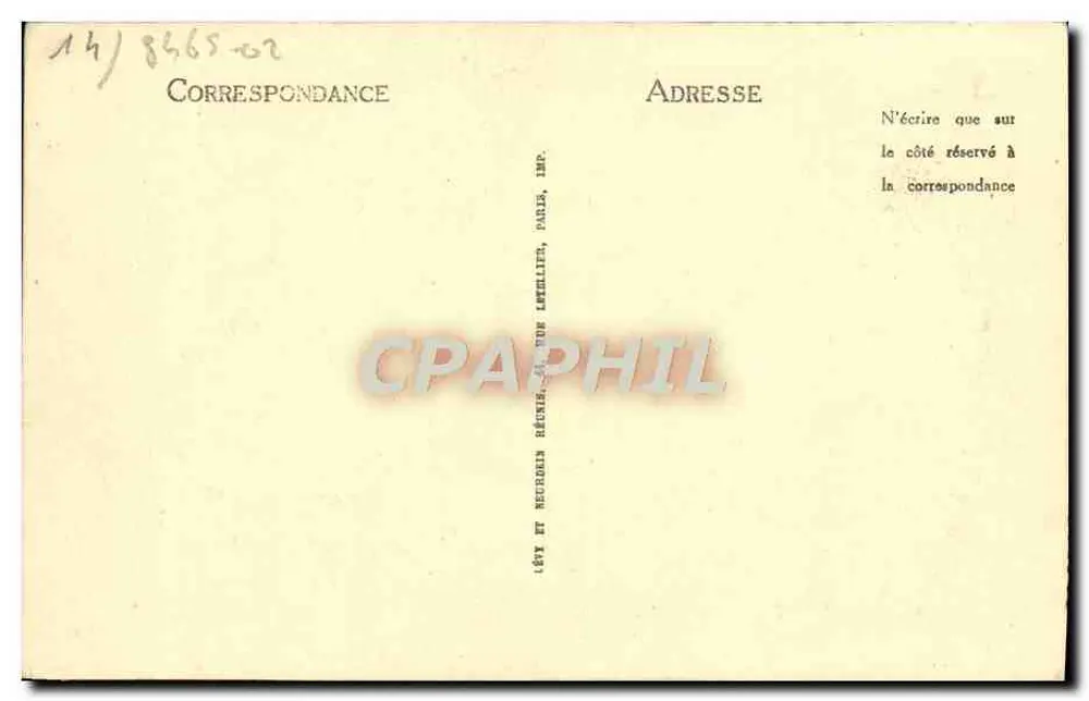Caen — Pont-levis du Château — Église Saint-Pierre — LL - Verso
