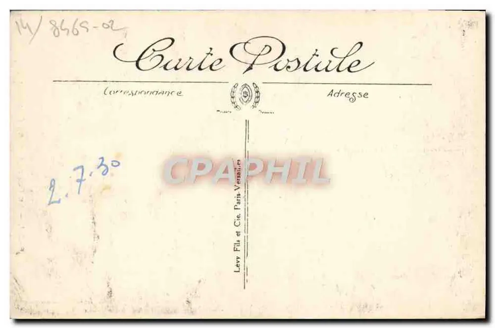 Caen — Der Pont-Levis des Schlosses und die Kirche Saint-Pierre — I.L. n°232 - Rückseite