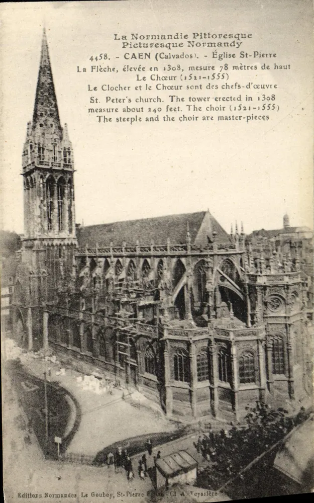 Caen — Igreja de São Pedro — Editores Normandos, Le Gouhey - Frente