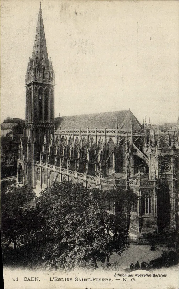 Caen — A Igreja de São Pedro — Edição das Novas Galerias, n°21 - Frente