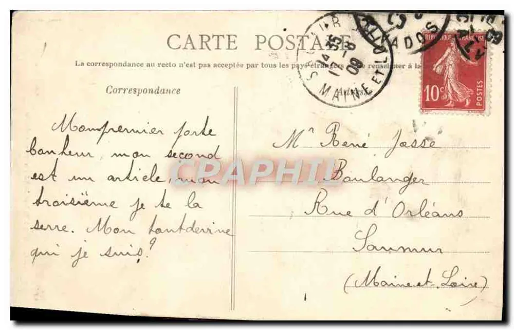 Caen — Die Kirche Saint-Pierre und das Apsis — Sammlung AD - Rückseite
