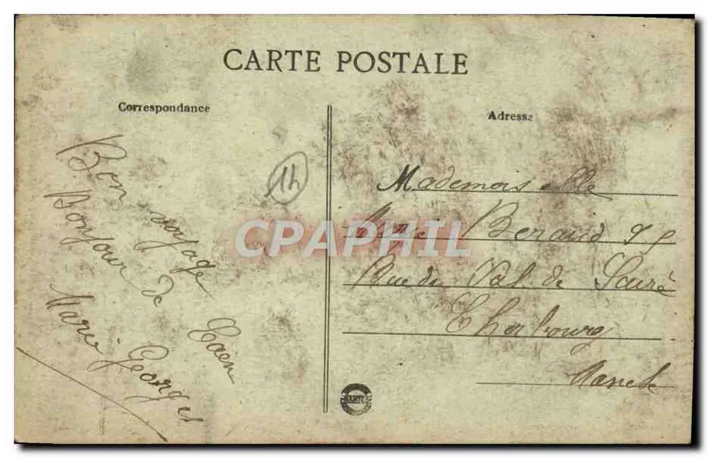 Caen — Abside de l'Église Saint-Pierre — Collection L.A. n°119 - Verso