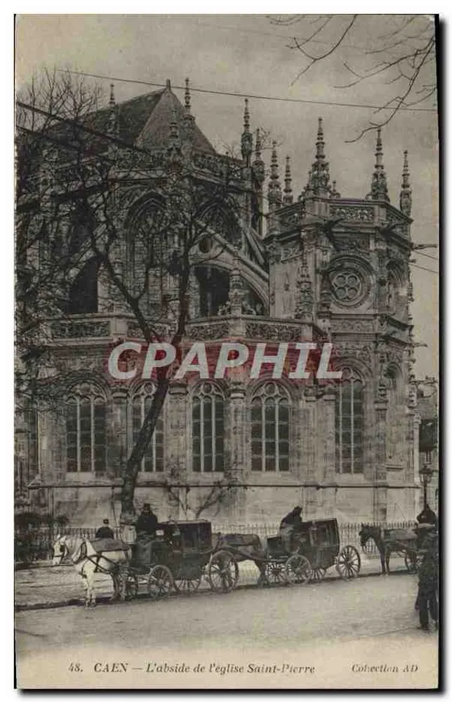 Caen — A abside da igreja de Saint-Pierre — Collection AD, n° 48 - Frente