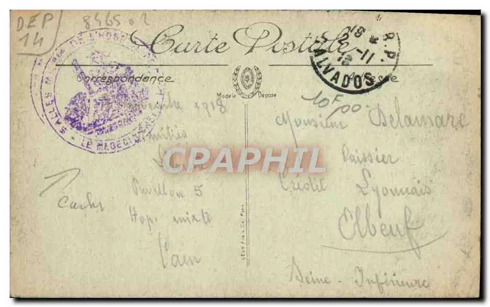 Caen — A Igreja de São Pedro — A Nave - Verso