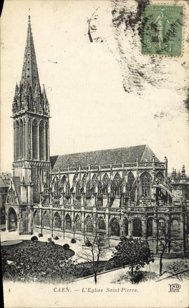 Caen — A Igreja de São Pedro — NDHOT - Frente