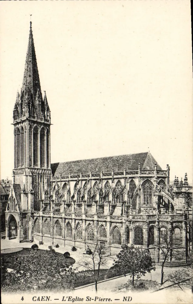 Caen — A Igreja de São Pedro — ND - Frente