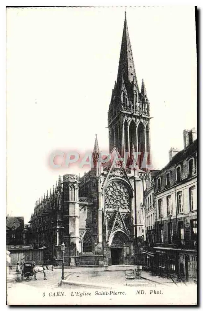 Caen. A Igreja de São Pedro — ND. Fot. - Frente