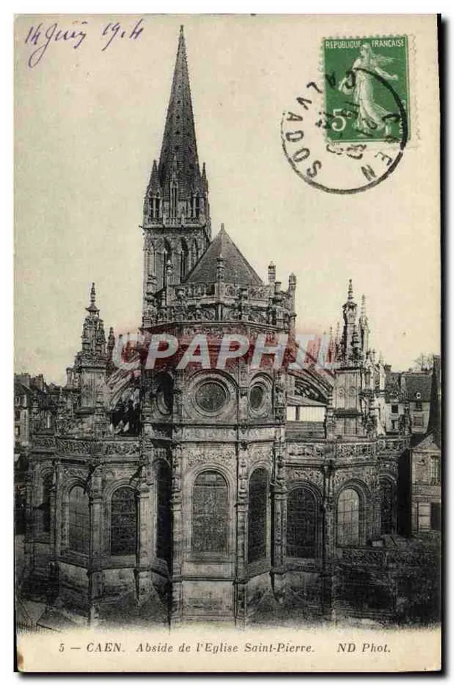 Caen — Abside da Igreja de São Pedro — ND Fot. - Frente