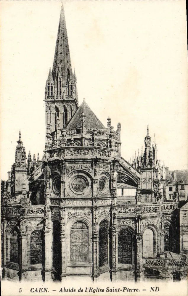 Caen — Abside da Igreja de São Pedro — ND - Frente