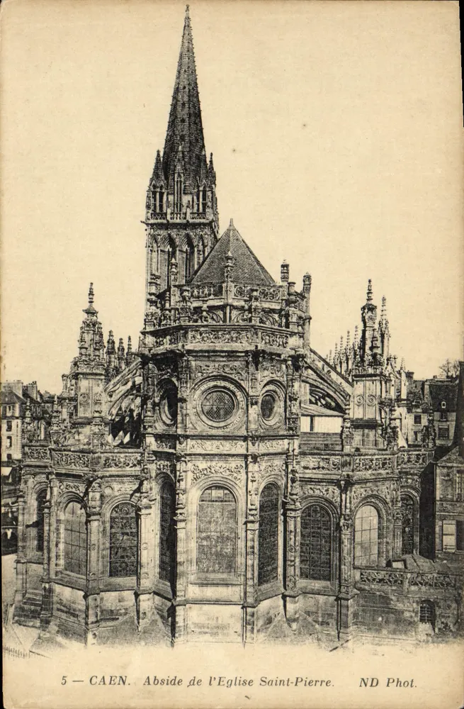 Caen — Abside da Igreja de São Pedro — ND Phot. - Frente