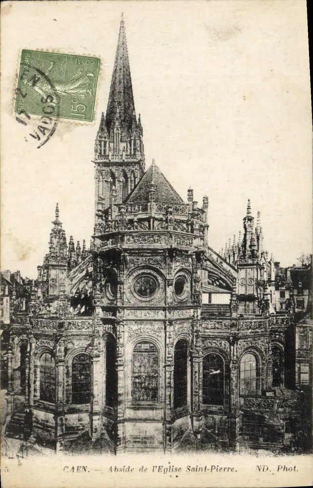 Caen — Abside da Igreja de São Pedro — ND. Phot. - Frente