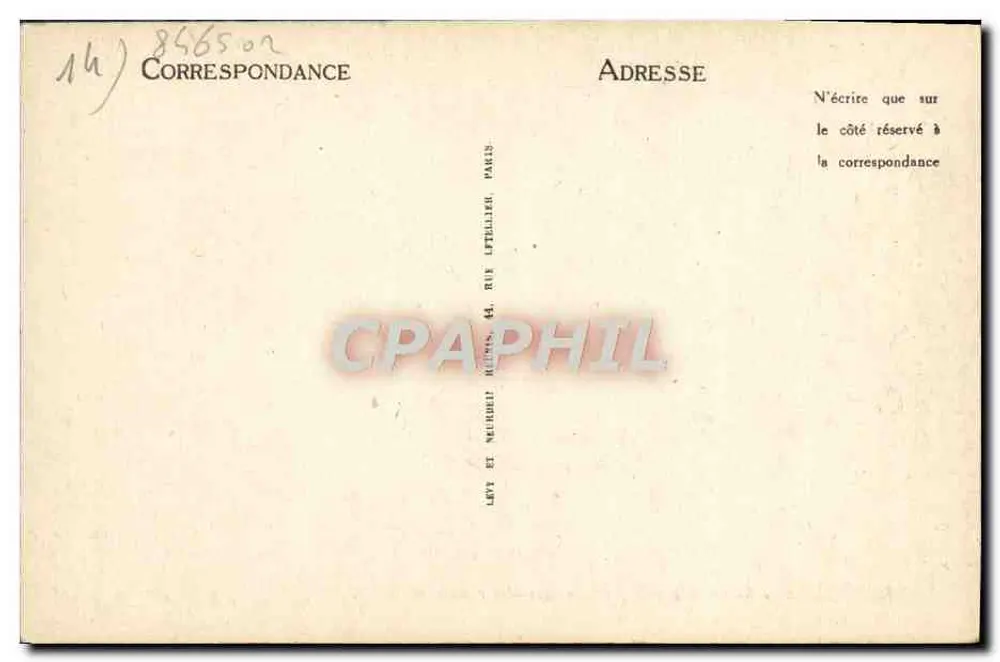 Caen - Velho São Nicolau - Arcadas romanas — LL, n° 169 - Verso