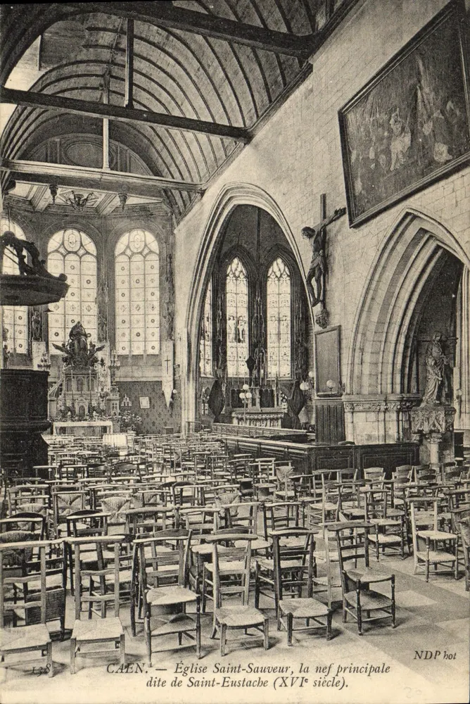 Caen — Kirche Saint-Sauveur, die Hauptnave (16. Jahrhundert) — NDP hot, n° L38 - Vorderseite