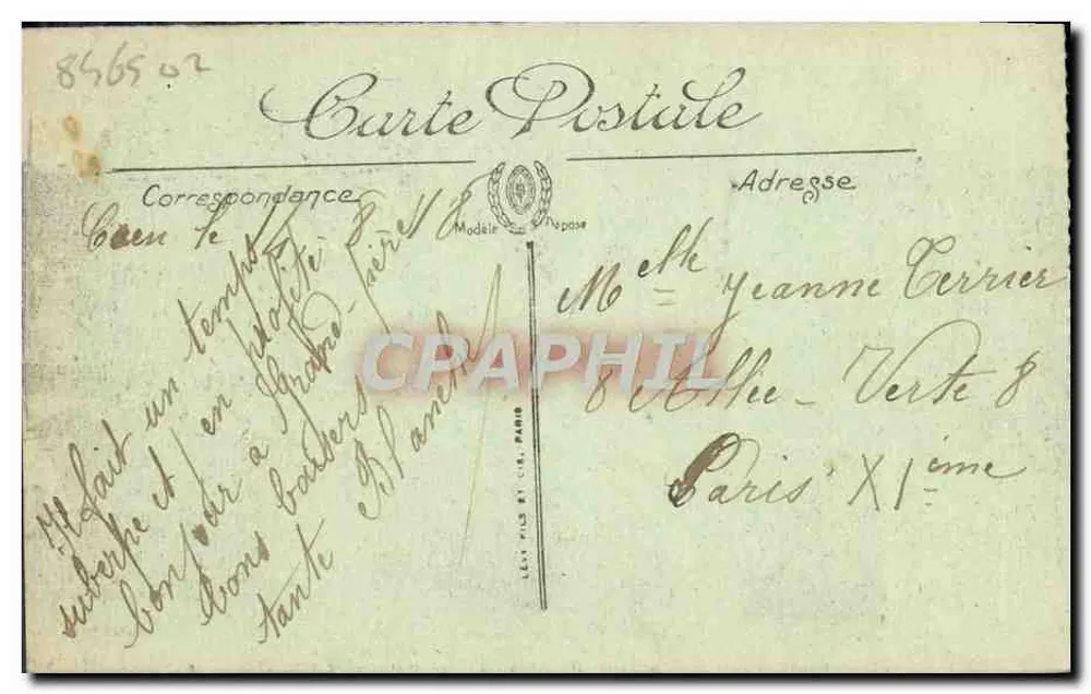 Caen - Denkmal der Kinder des Calvados und der Boulevard — I.L.L. - Rückseite