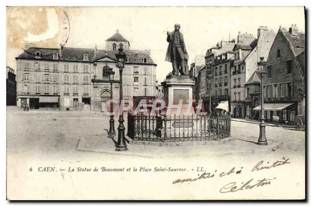 Caen — La Statue de Beaumont et la Place Saint-Sauveur — LL - Vorderseite