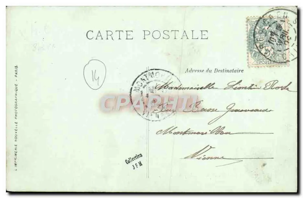 CAEN — A Praça da República — LL - Verso
