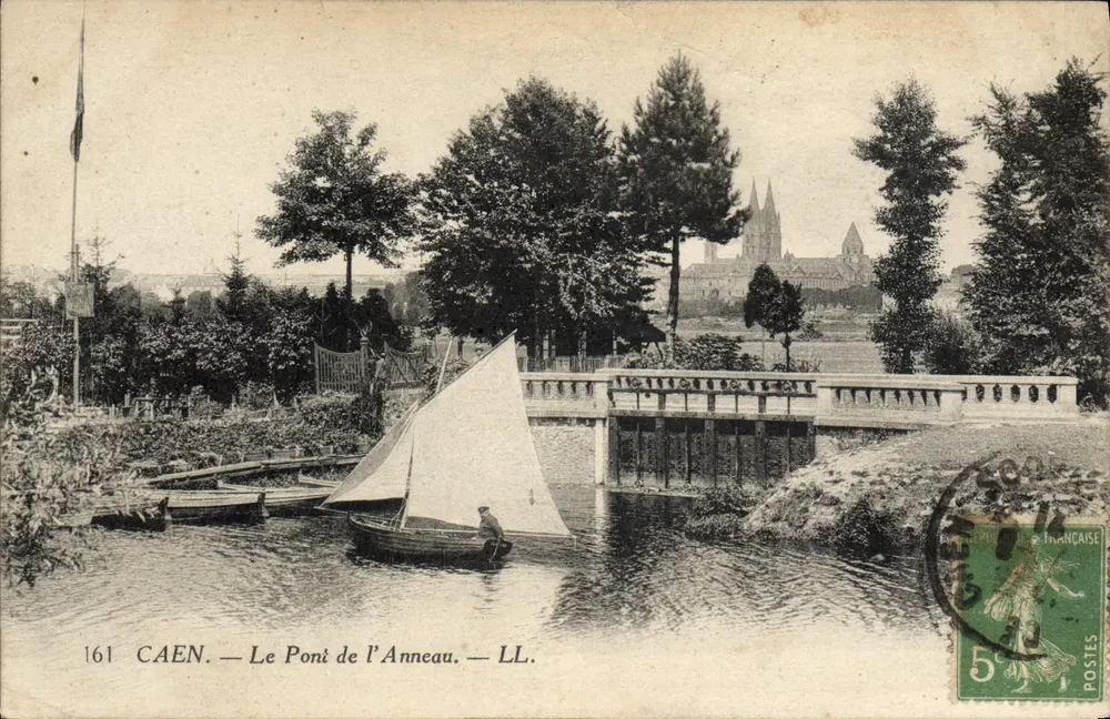 Caen — Le Pont de l'Anneau — LL. Éditeur LL. N° 161 - Frente