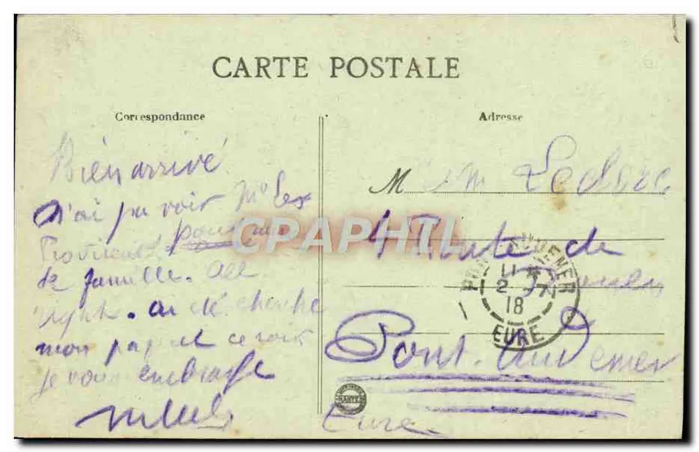 CAEN - Le Bassin du Commerce — vista portuária com navios — editor não identificado, n° 42 - Verso