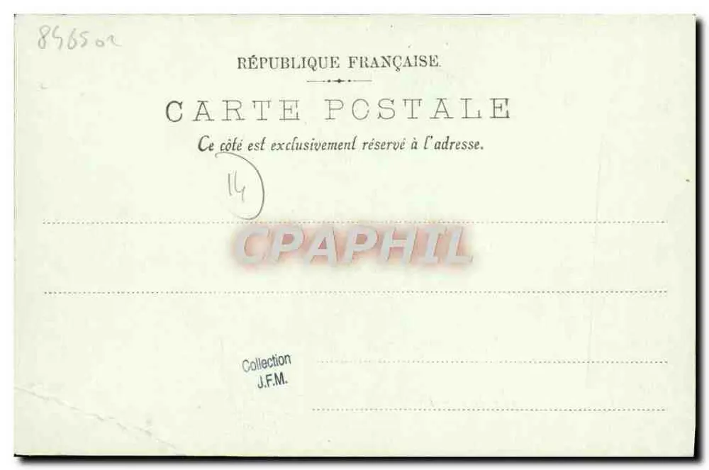 CAEN — A Rua Saint-Jean — LL. — 1903 - Verso