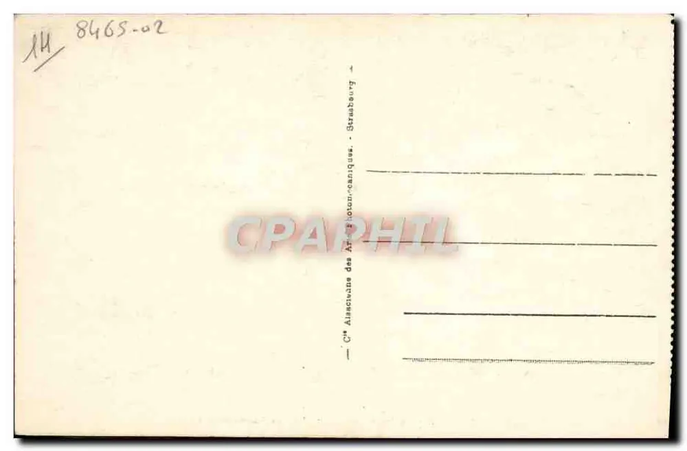 CAEN - A Torre dos Homens de Armas (monumento classificado) — editor A.B.L. n°14 - Verso