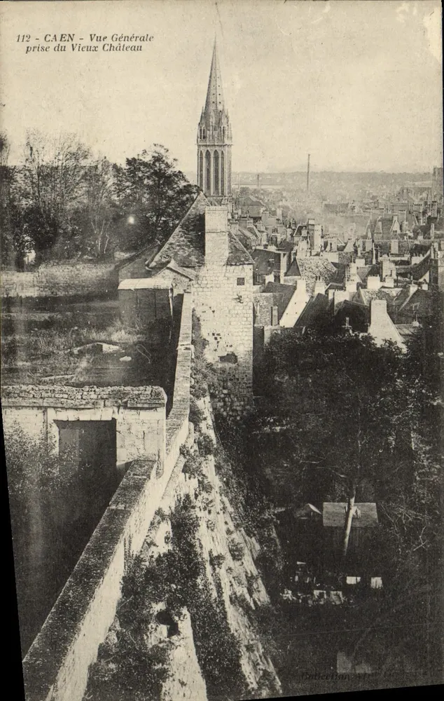 Caen — Allgemeiner Blick vom Alten Schloss aus — n° 112 - Vorderseite