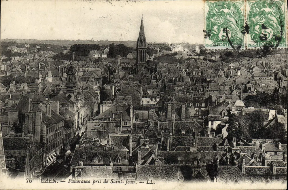 Caen — Panorama z Saint-Jean — LL. — n°76 - Awers