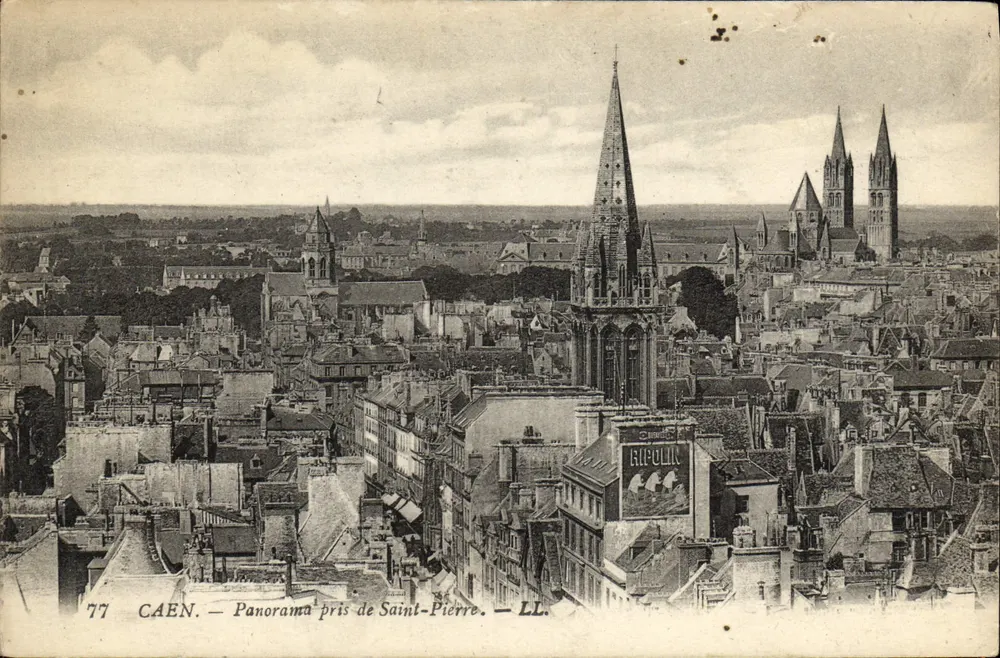 CAEN — Panorama tirado de Saint-Pierre — LL. — 77 - Frente