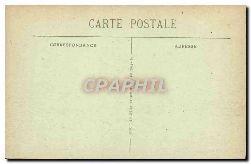 CAEN - Vista geral — editor: Imp. Paul Des Faisceaux, Caen - Verso