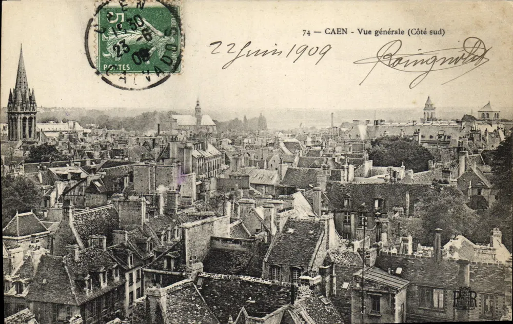 CAEN — Vista geral (Lado sul) — 74 — editor desconhecido - Frente