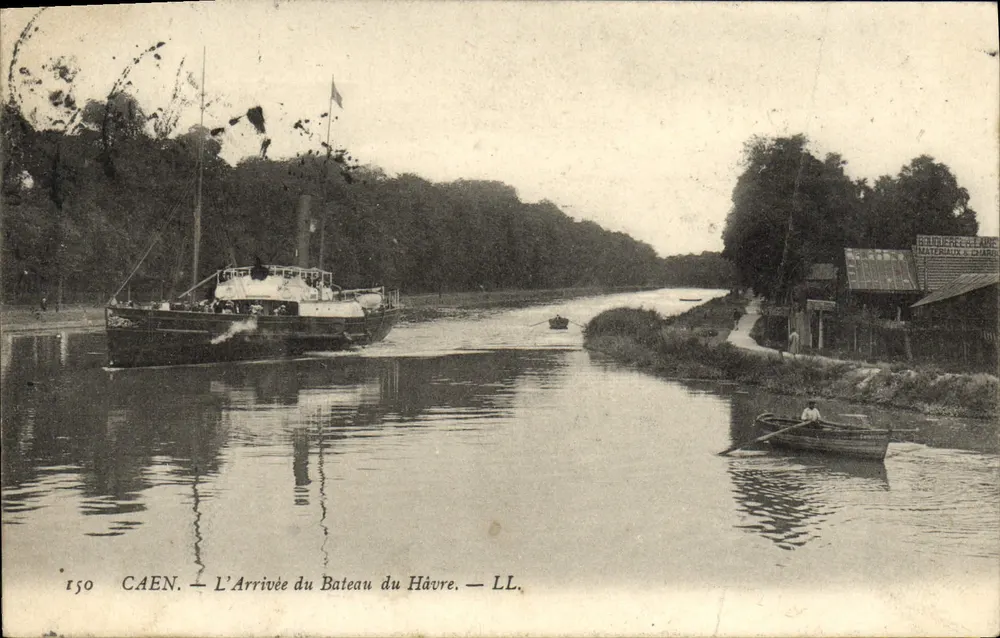 Caen — L'Arrivée du Bateau du Havre — LL. n° 150 - Frente