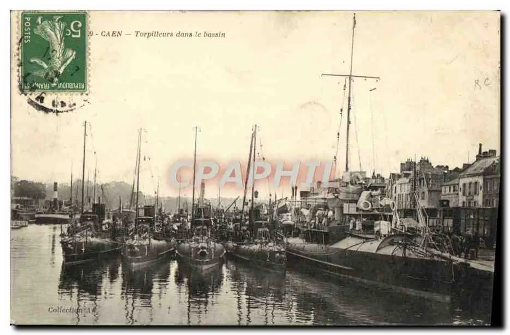 Caen — Torpilleure im Hafen — Sammlung A - Vorderseite