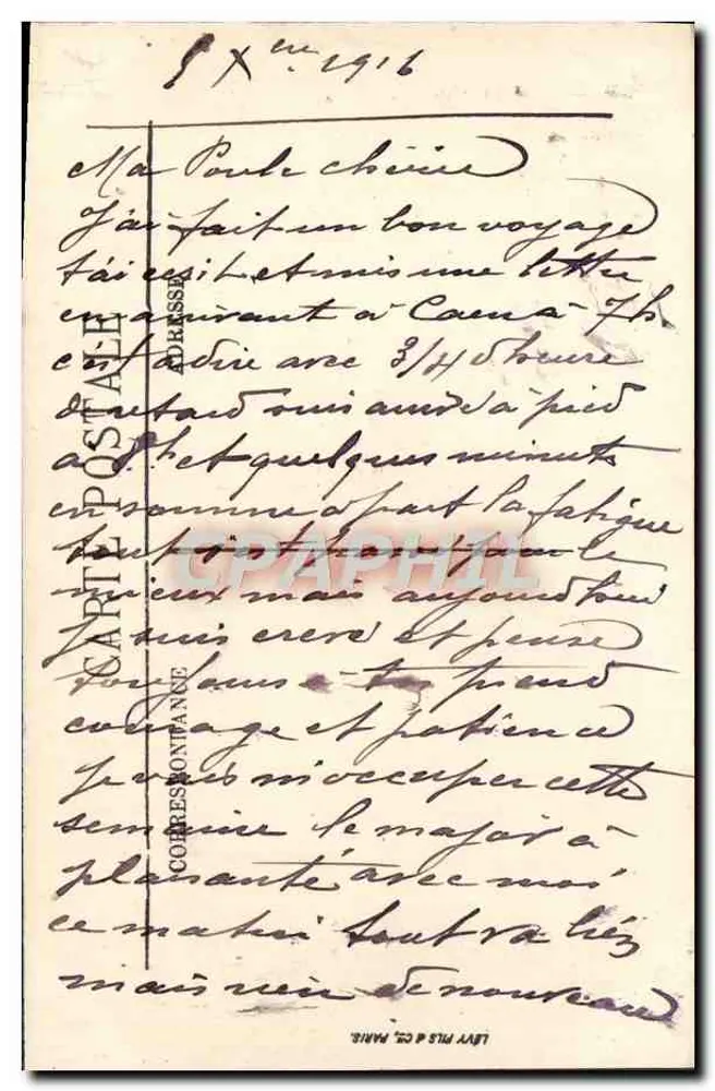 Caen — Le Château — Porte de Secours — LL - Verso