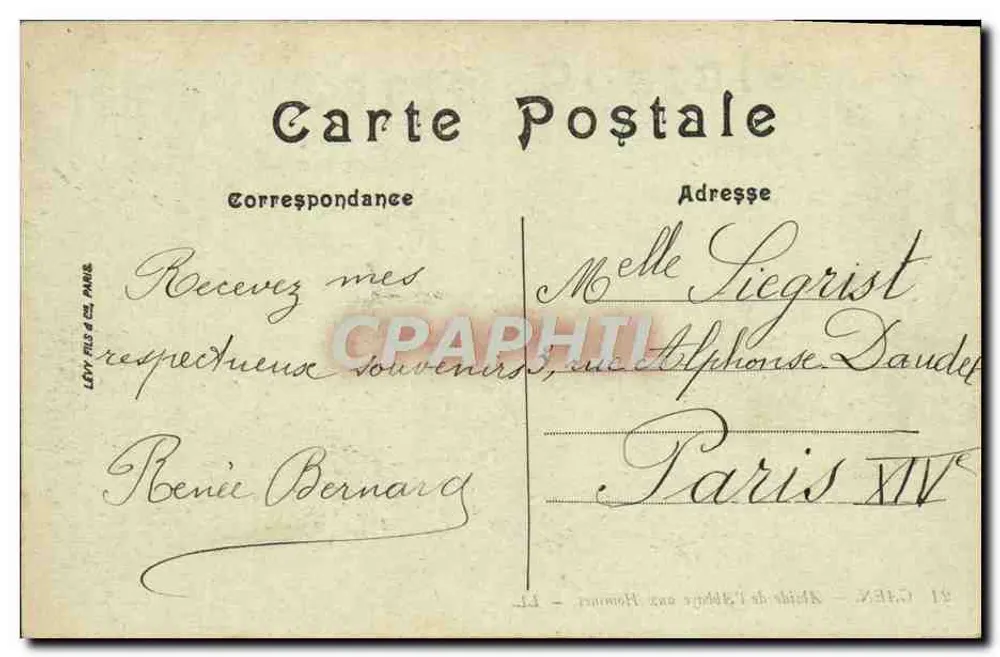 Caen — Absydę Klasztoru Mężczyzn — LL. - Rewers