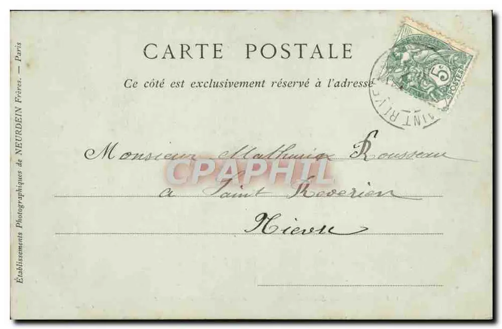 Caen — Église Saint-Étienne, Abbaye aux Hommes und das Lycée — Sammlung ND Phot - Rückseite
