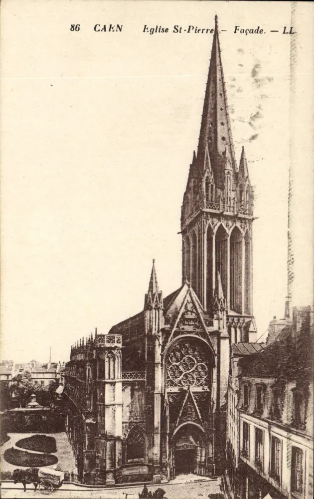 Caen — Katedra Świętego Piotra — Front — LL. — N° 86 - Awers